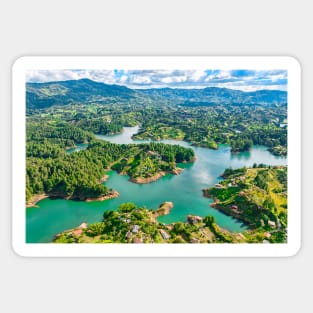 Guatape Lakes5 Columbia Sticker